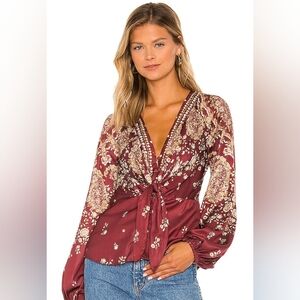 Free People Run Free Tunic Blouse